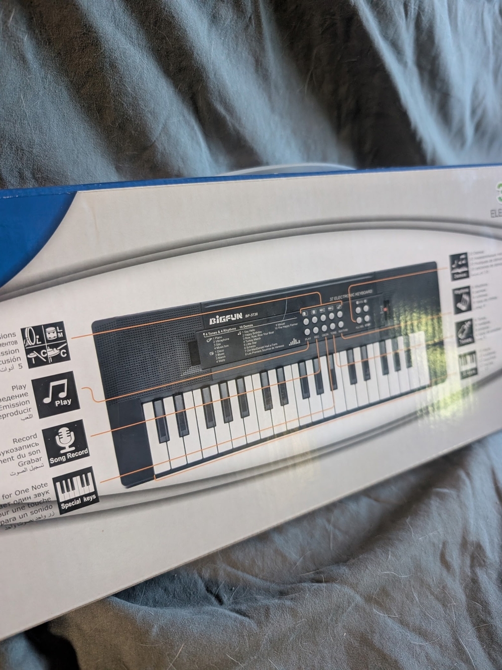 Portable Electronic Keyboard - Black and White